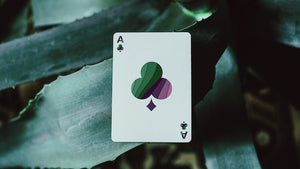 Gilded Green Wave Playing Cards
