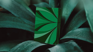 Gilded Green Wave Playing Cards